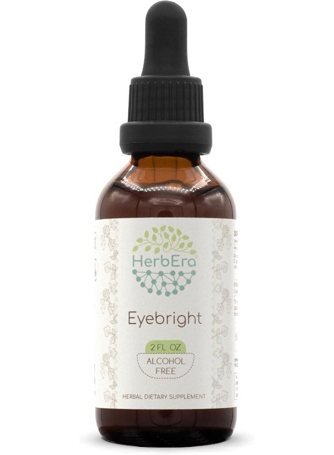 HerbEra Eyebright B60 Alcohol-Free Herbal Extract Tincture, Concentrated Liquid Drops Natural Eyebright (Euphrasia Spp.) (2 Fl Oz) - Image 1